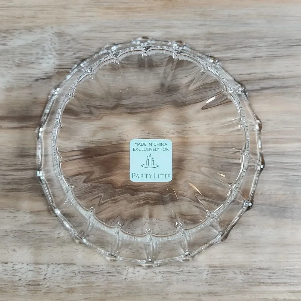 💜HOST PICK NIB PartyLite Clear Faceted Large Tealight Holder Set of 4 - Picture 11 of 12